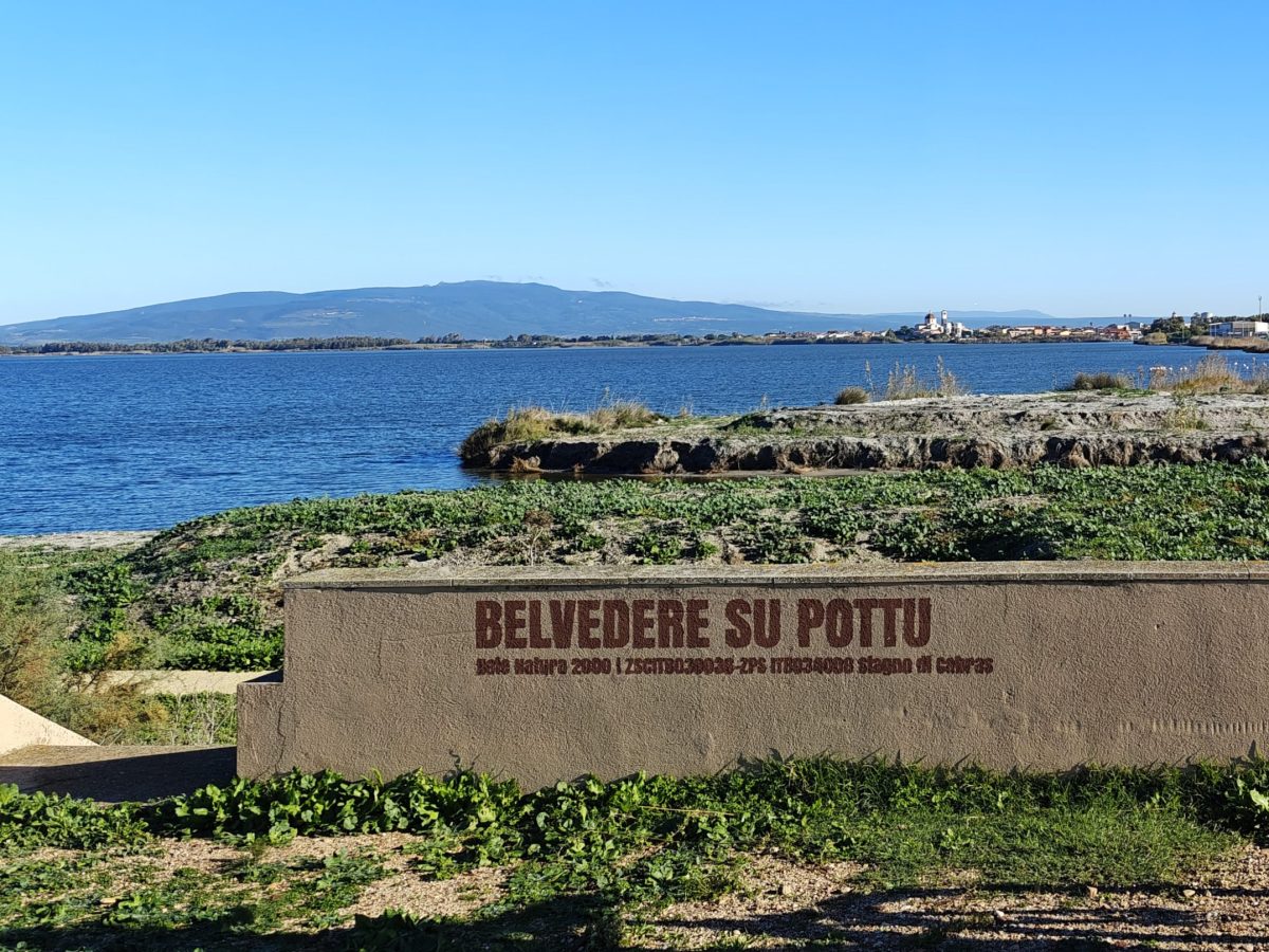 Belvedere Su Pottu verso lo Stagno di Cabras